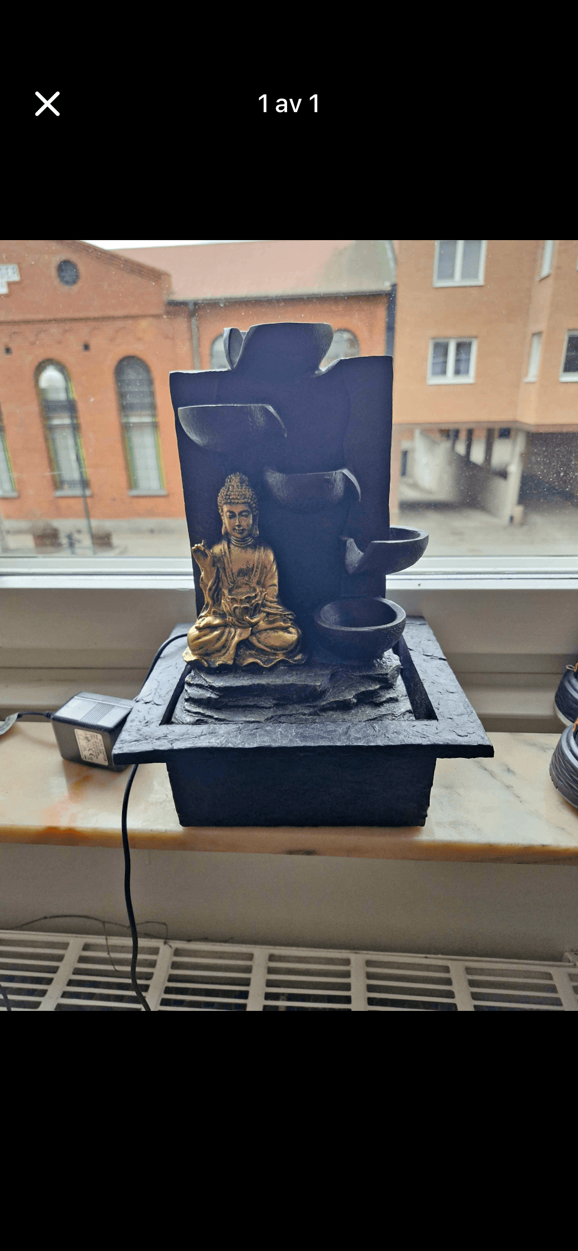Buddha-vattenfontän – före